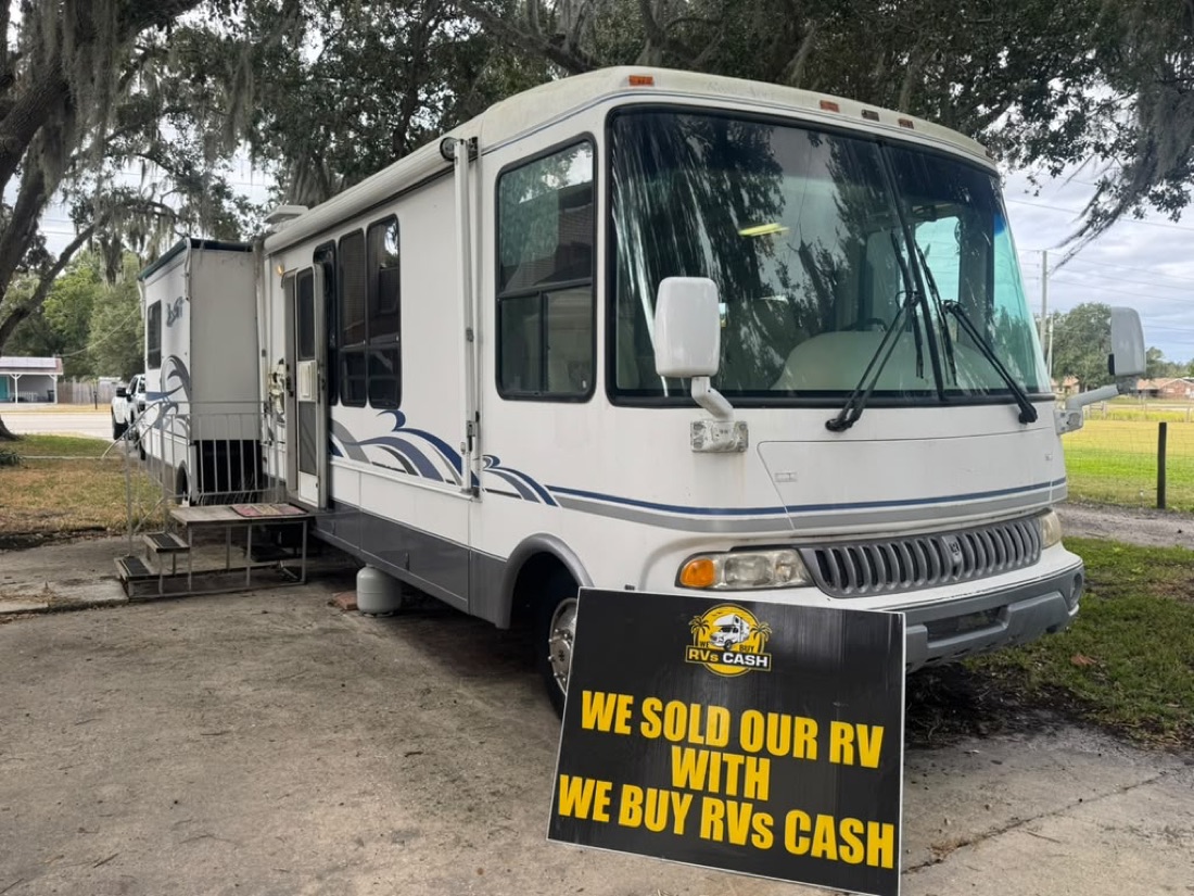 A Class A motorhome we bought for cash in Central Florida